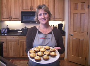white chocolate raspberry muffins Video