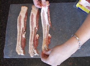 freezing slices of bacon Video