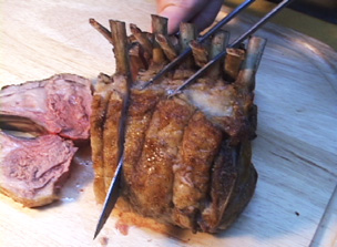 how to carve a rack of lamb Video
